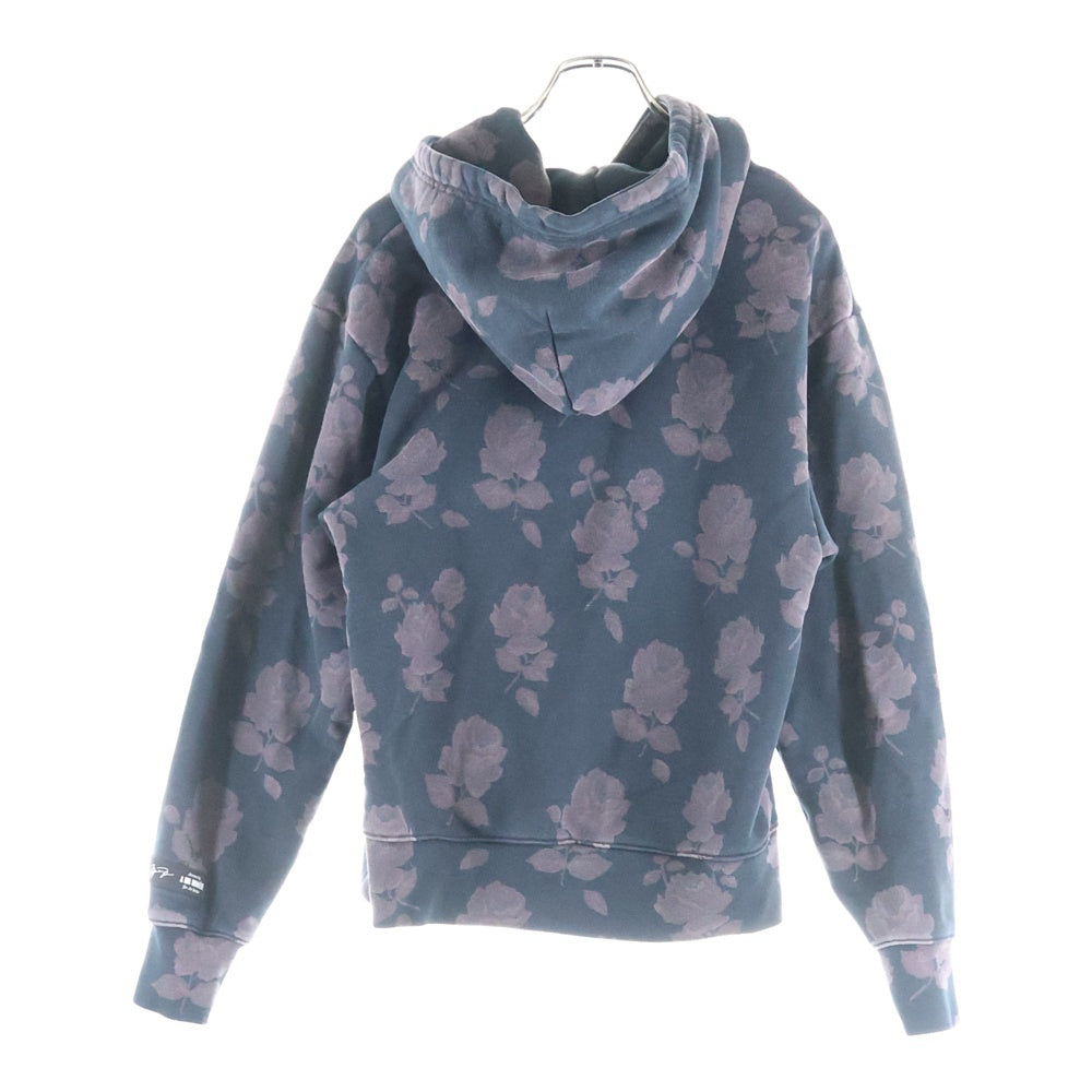 JORDAN BRAND(ジョーダンブランド) ×A Ma Maniere ア マ マニエール 総柄 フロントロゴ刺繍 プルオーバーパーカー ブラック DJ9753-010