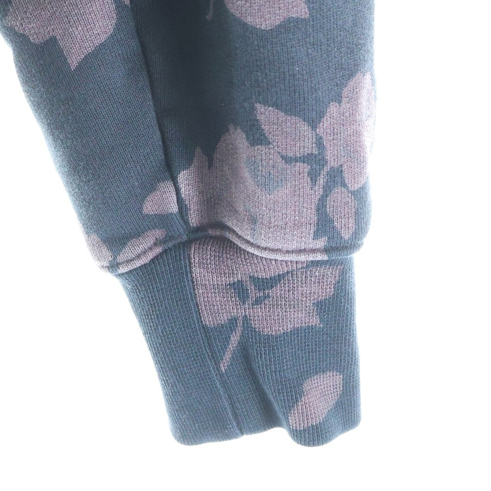 JORDAN BRAND(ジョーダンブランド) ×A Ma Maniere ア マ マニエール 総柄 フロントロゴ刺繍 プルオーバーパーカー ブラック DJ9753-010