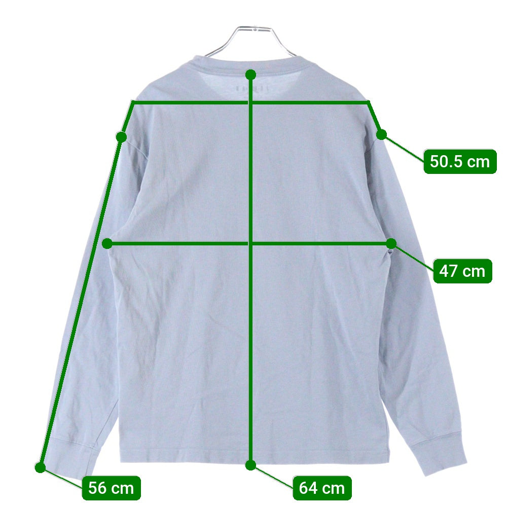 JORDAN BRAND(ジョーダンブランド) ×A Ma Maniere ア マ マニエール フロントロゴ刺繍 長袖Tシャツ カットソー ライトブルー DJ9759-464