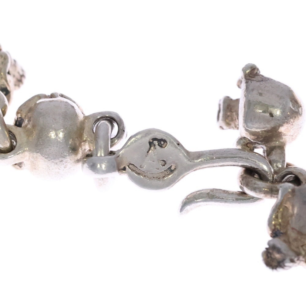 THIRTEEN DESIGNS(サーティーンデザインズ) MAD SKULL BRACELET スカル ブレスレット シルバー