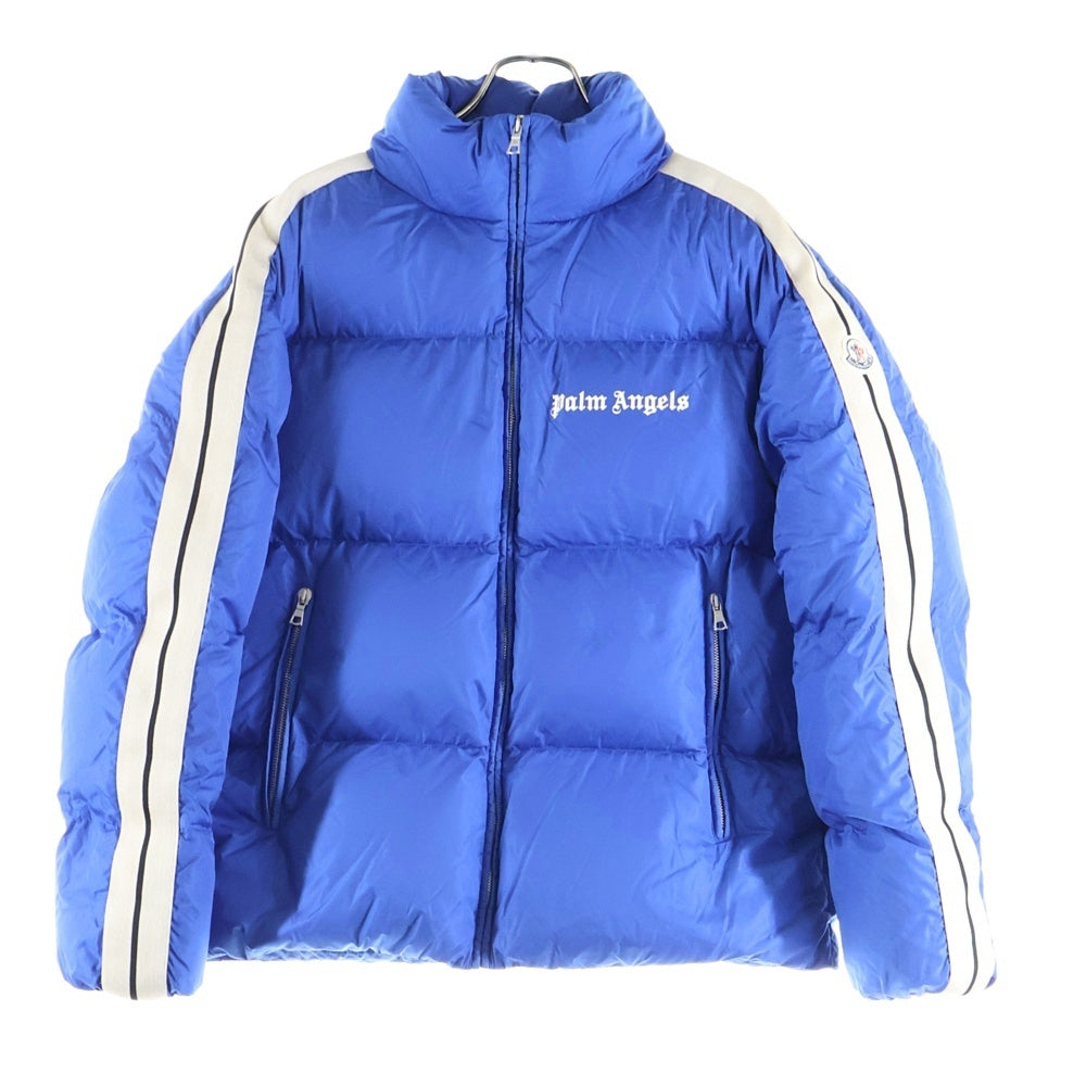 MONCLER GENIUS(モンクレール ジーニアス) 22AW ×Palm Angels Rodman Giubbotto パームエンジェルス ロッドマンジュボット サイドラインナイロンダウンジャケット H209L1A00016 M2563 ブルー