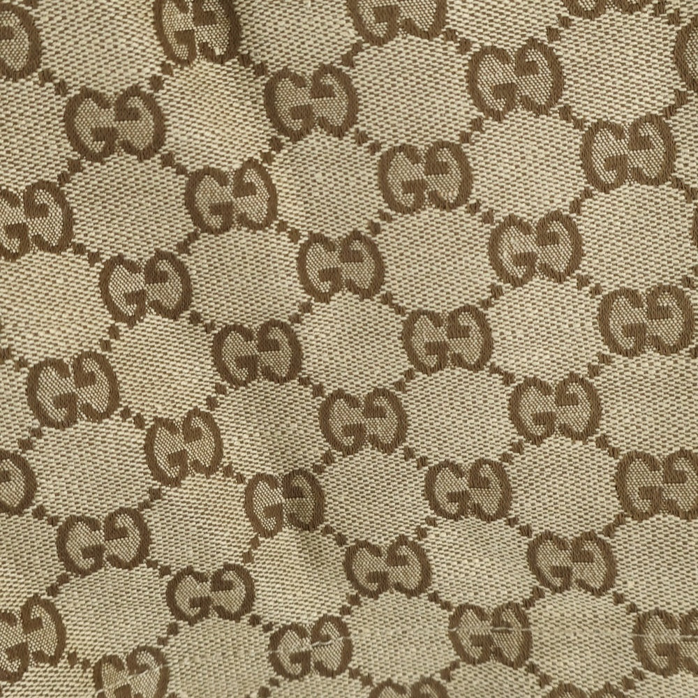 GUCCI(グッチ) 23AW Linen Blend Canvas Short Pants リネンブレンドキャンバスショートパンツ GGスプリーム総柄ハーフパンツ 742781 Z8BIX ベージュ