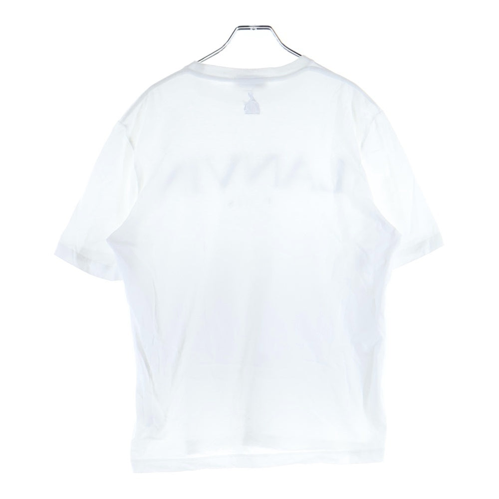 LANVIN(ランバン) Cotton Knitted T-Shirts コットンニットTシャツ クルーネック半袖Tシャツ RM-JE0069-JR31-H20 ホワイト
