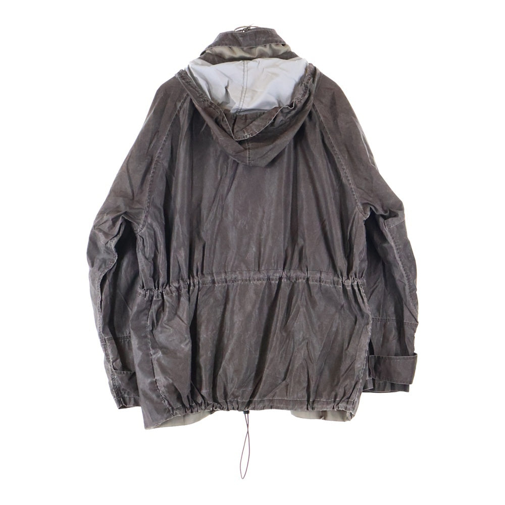OUR LEGACY(アワーレガシー) HORIZON JACKET Brown Wash Out Nylon ホライズン ジャケット ナイロンフードパーカー ブラウン M2251HAB