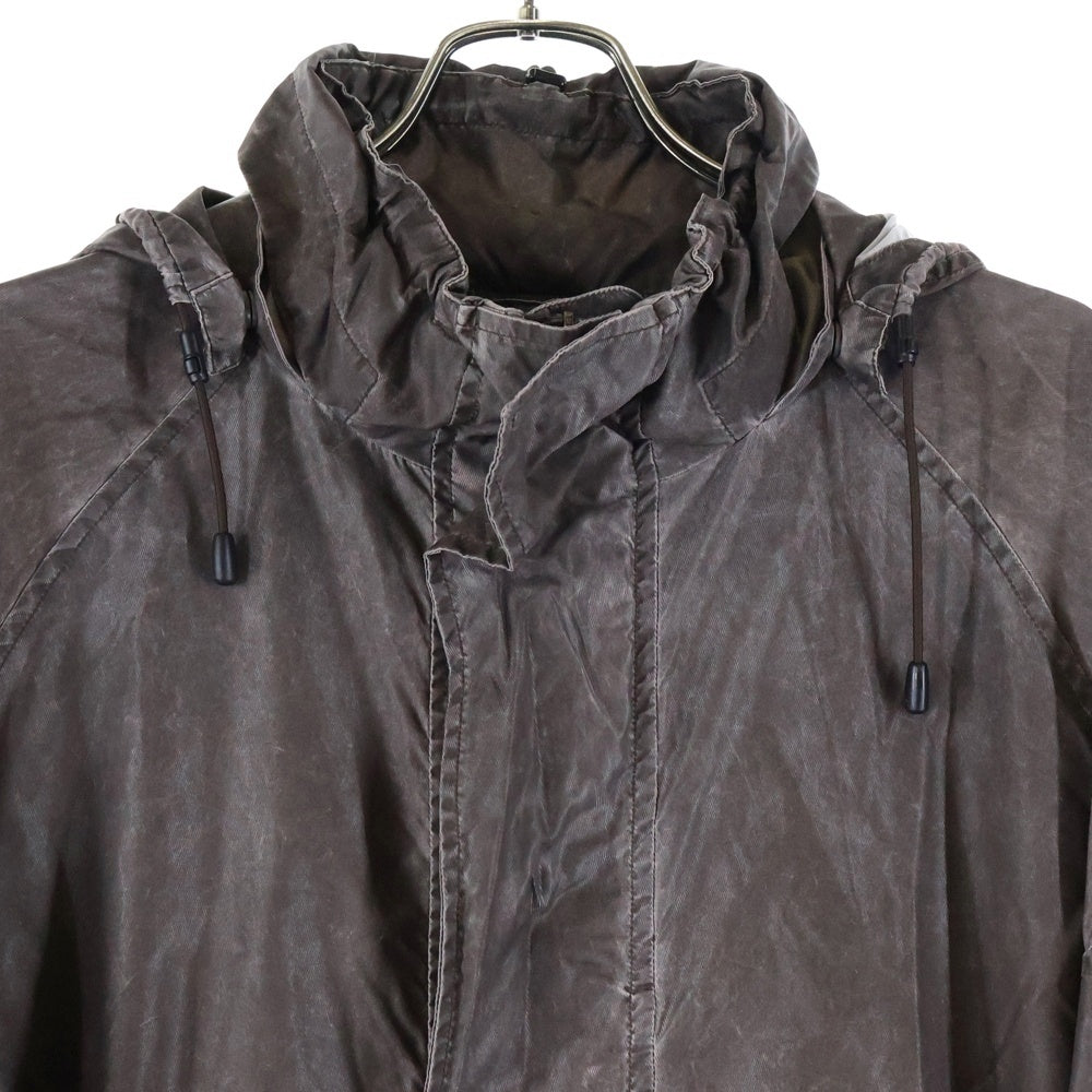OUR LEGACY(アワーレガシー) HORIZON JACKET Brown Wash Out Nylon ホライズン ジャケット ナイロンフードパーカー ブラウン M2251HAB
