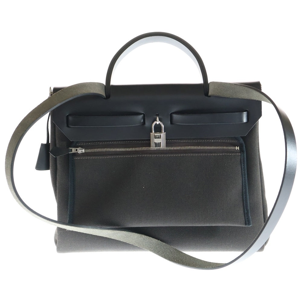 HERMES(エルメス) エールバッグ PM ハンドバッグ ショルダーバッグ Z刻印 ブラック/シルバー