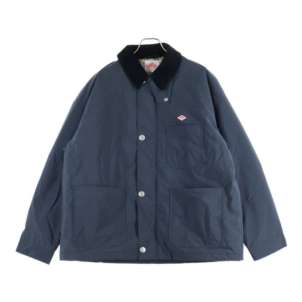 DANTON(ダントン) COVERALL JACKET ナイロンタフタ 中綿 カバーオールジャケットブラック DT-A0524 NTF