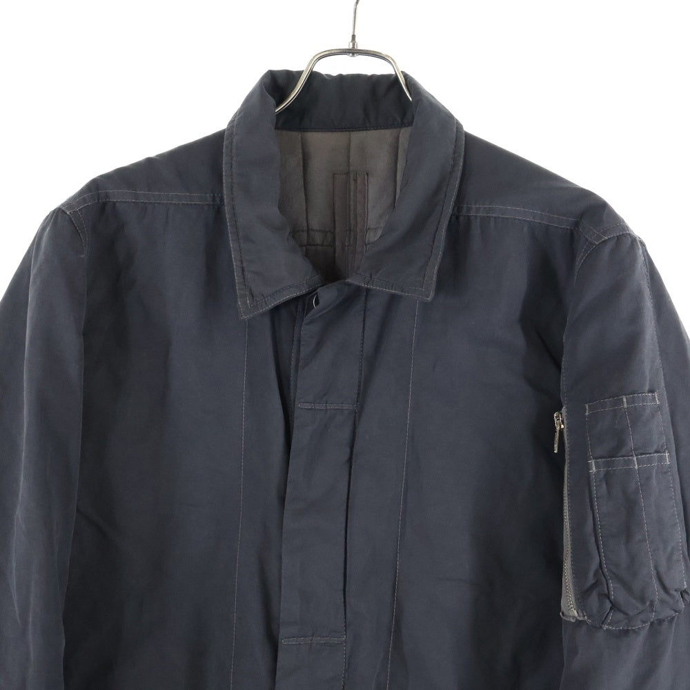 DRKSHDW(ダークシャドウ) 14AW Snap Button Nylon Jacket スナップボタンナイロンジャケット ボタンダウンナイロン中綿ジャケット DU14F4754-MUR ブラック