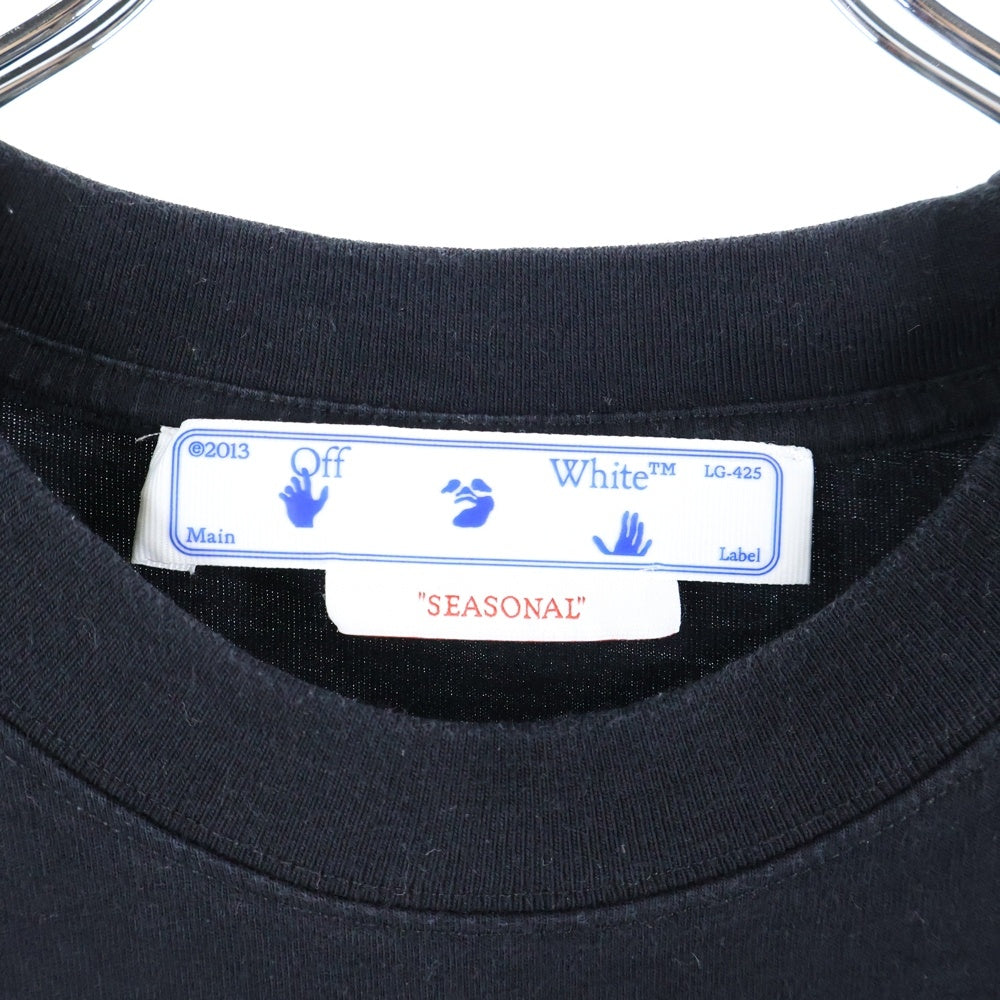 OFF-WHITE(オフホワイト) Fire Flame Spray Graffiti Logo T-Shirt