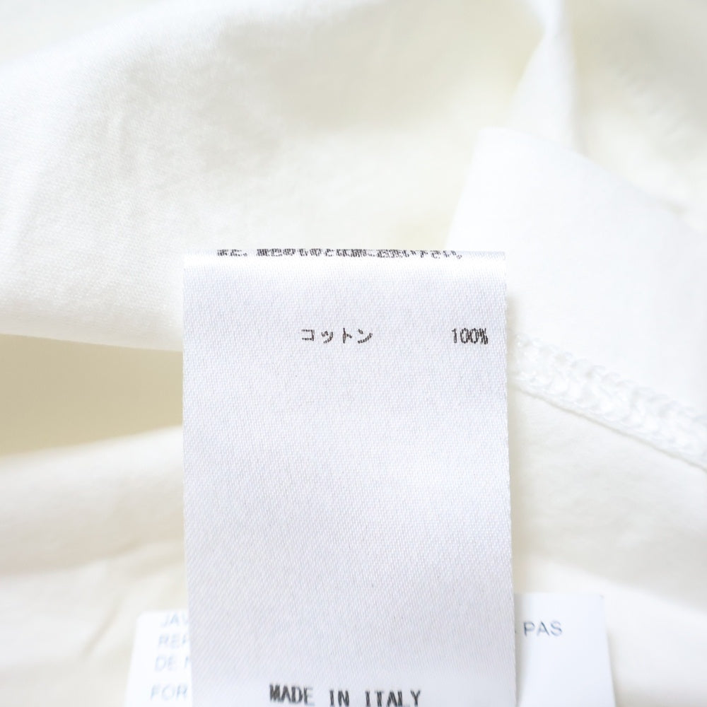 JIL SANDER(ジルサンダー) 19SS Oversized Drop Shoulder T-Shirts オーバーサイズドドロップショルダーTシャツ ロゴプリントクルーネック半袖Tシャツ KK JM YS 0001 ホワイト