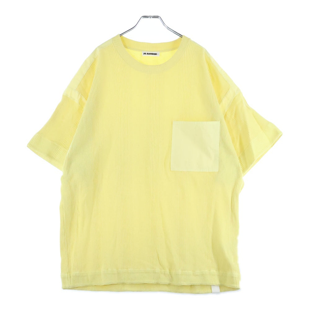 JIL SANDER +(ジルサンダープラス) Military Thermal T-Shirts ミリタリーサーマルTシャツ クルーネック半袖サーマルTシャツ JPUU707500 イエロー