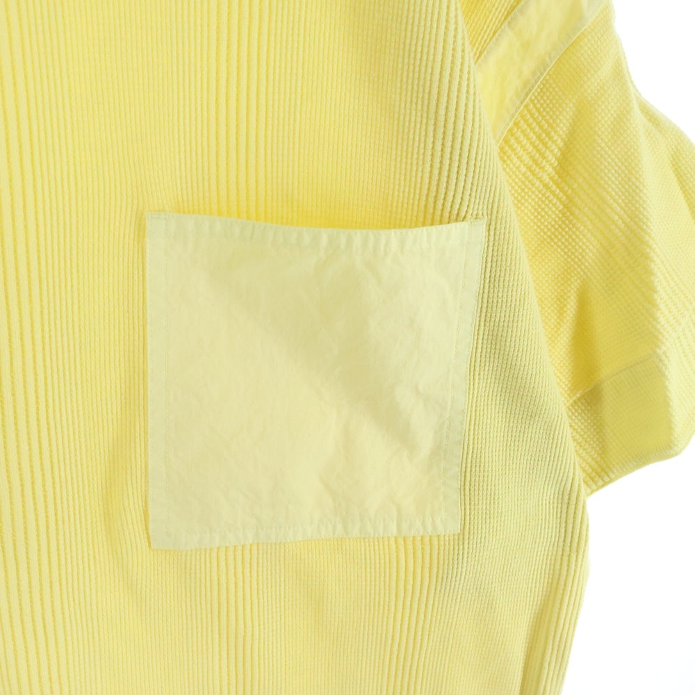 JIL SANDER +(ジルサンダープラス) Military Thermal T-Shirts ミリタリーサーマルTシャツ クルーネック半袖サーマルTシャツ JPUU707500 イエロー