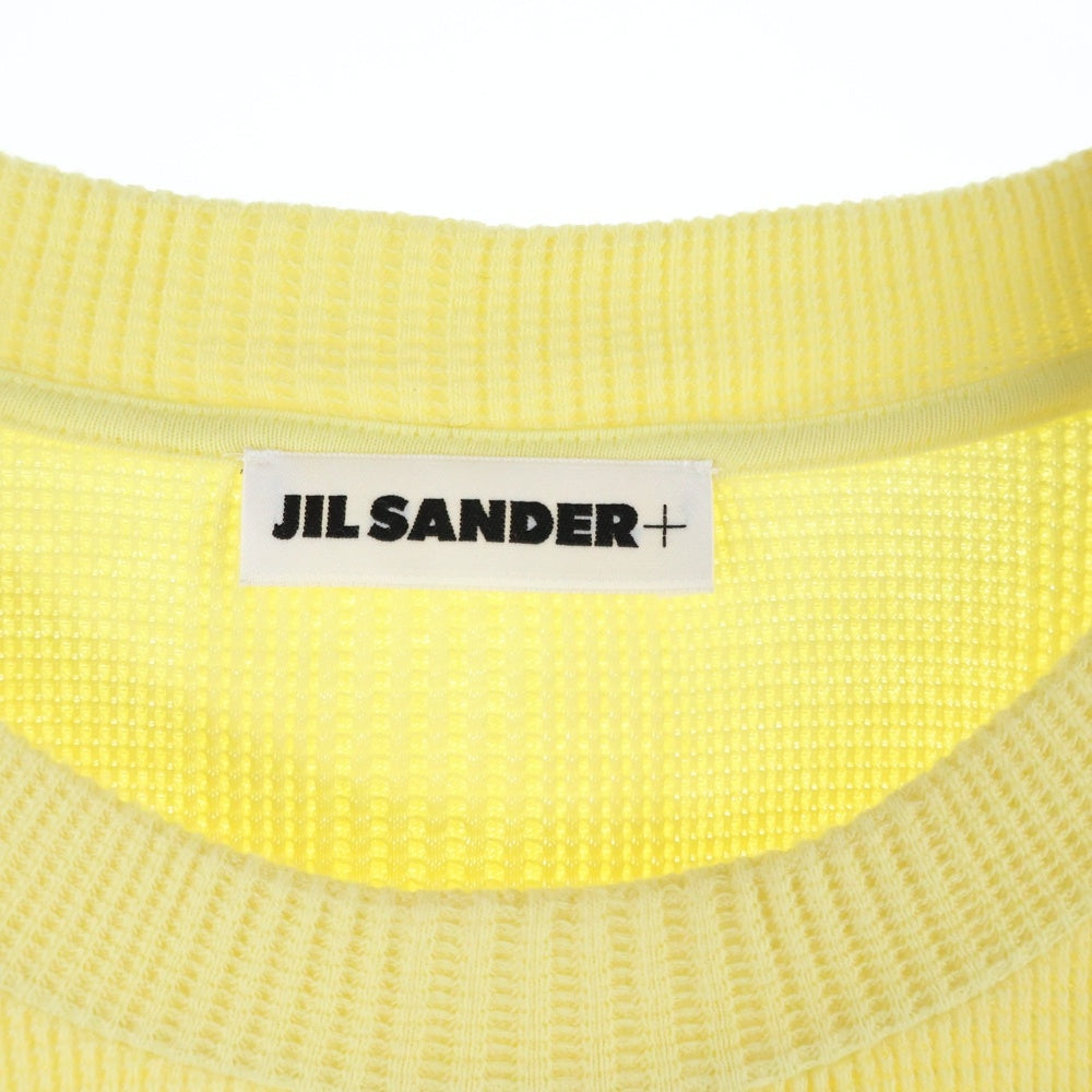JIL SANDER +(ジルサンダープラス) Military Thermal T-Shirts ミリタリーサーマルTシャツ クルーネック半袖サーマルTシャツ JPUU707500 イエロー