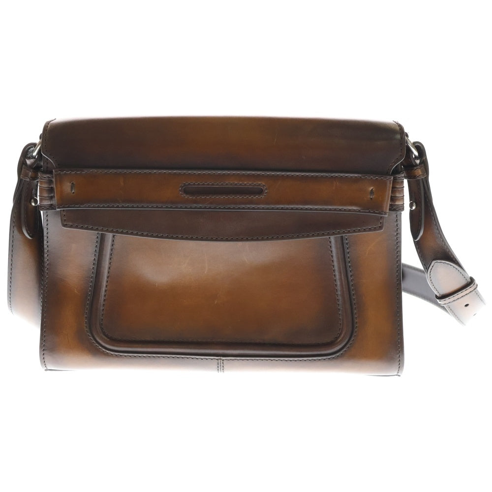 Berluti(ベルルッティ) 25SS ANDY アンディ クロスボディ メッセンジャーバッグ ヴェネチア カーフレザーショルダーバッグ ブラウン 305352
