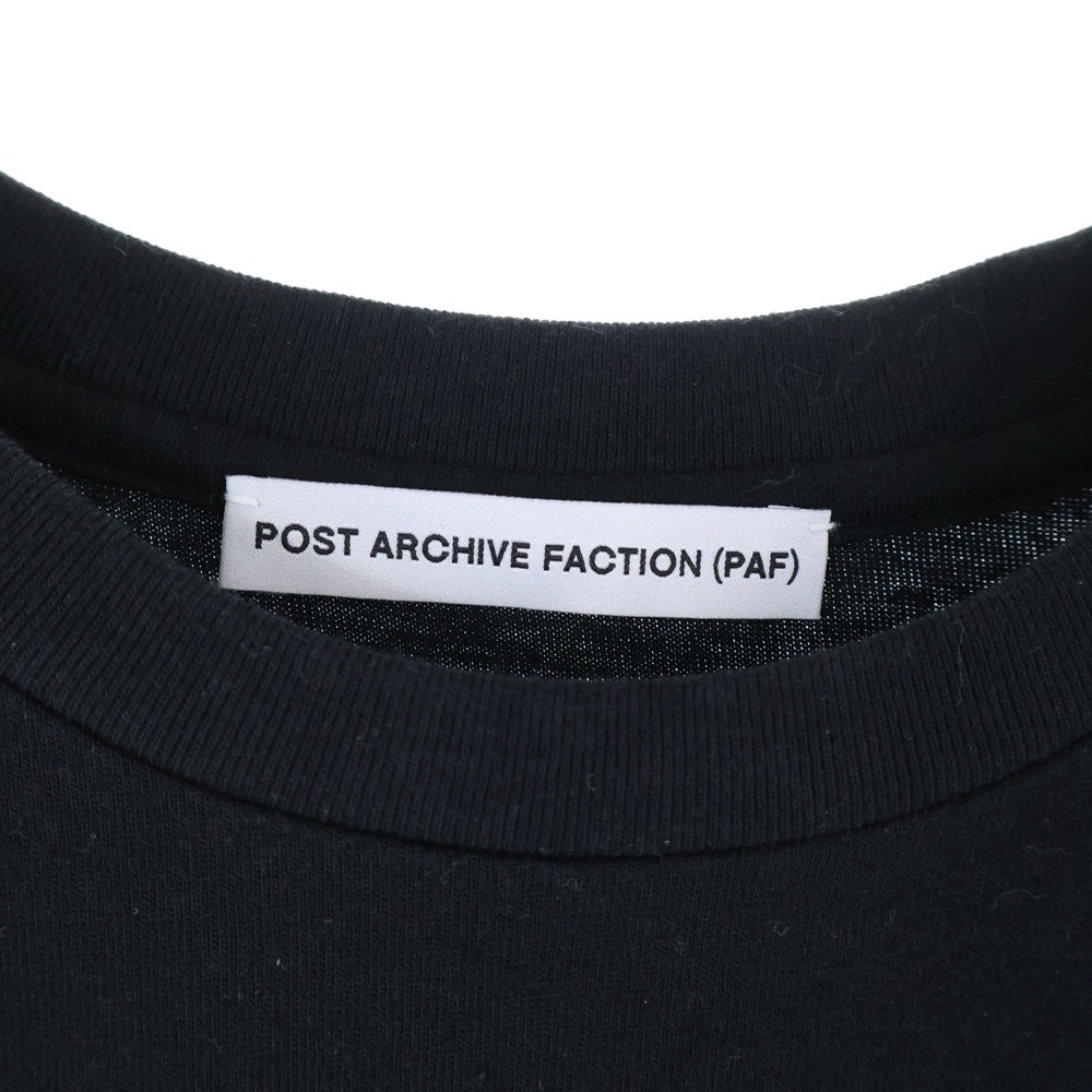 POST ARCHIVE FACTION(ポストアーカイブファクション) 25SS SOUVENIR TEE スーベニア バックバタフライデザイン 半袖Tシャツ カットソー ブラック CA-102BK