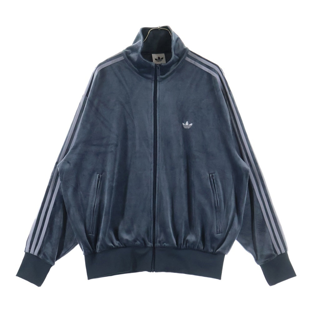 adidas(アディダス) FIREBIRD VELOUR TRACK TOP ファイヤーバード ベロア トラックトップ ジャケット グレー KD9374 A2B001