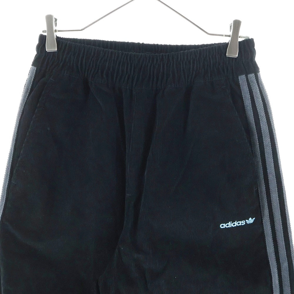 adidas(アディダス) コーデュロイ サイドライン トラック パンツ ブラック JX3107 938011