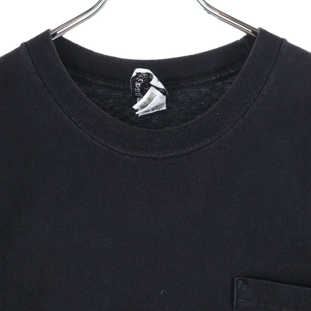 CHROME HEARTS(クロムハーツ) Old Horseshoe Floral Cross Print T-Shirts オールド ホースシューフローラルクロスプリントTシャツ ロゴプリントクルーネックス半袖Tシャツ ブラック/レッド