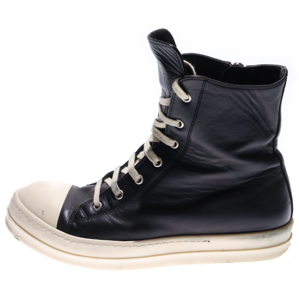 Rick Owens(リックオウエンス) Sneakers スニーカーズ レースアップハイカットレザースニーカー RU01B1890-LPO ブラック