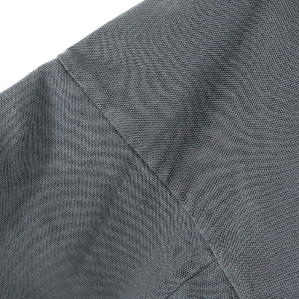 Maison Margiela 10(メゾン マルジェラ) 25SS ANTHRACITE POLO SHIRT MMサイドロゴプリント 長袖ポロシャツ グレー S51GL0056 M20096