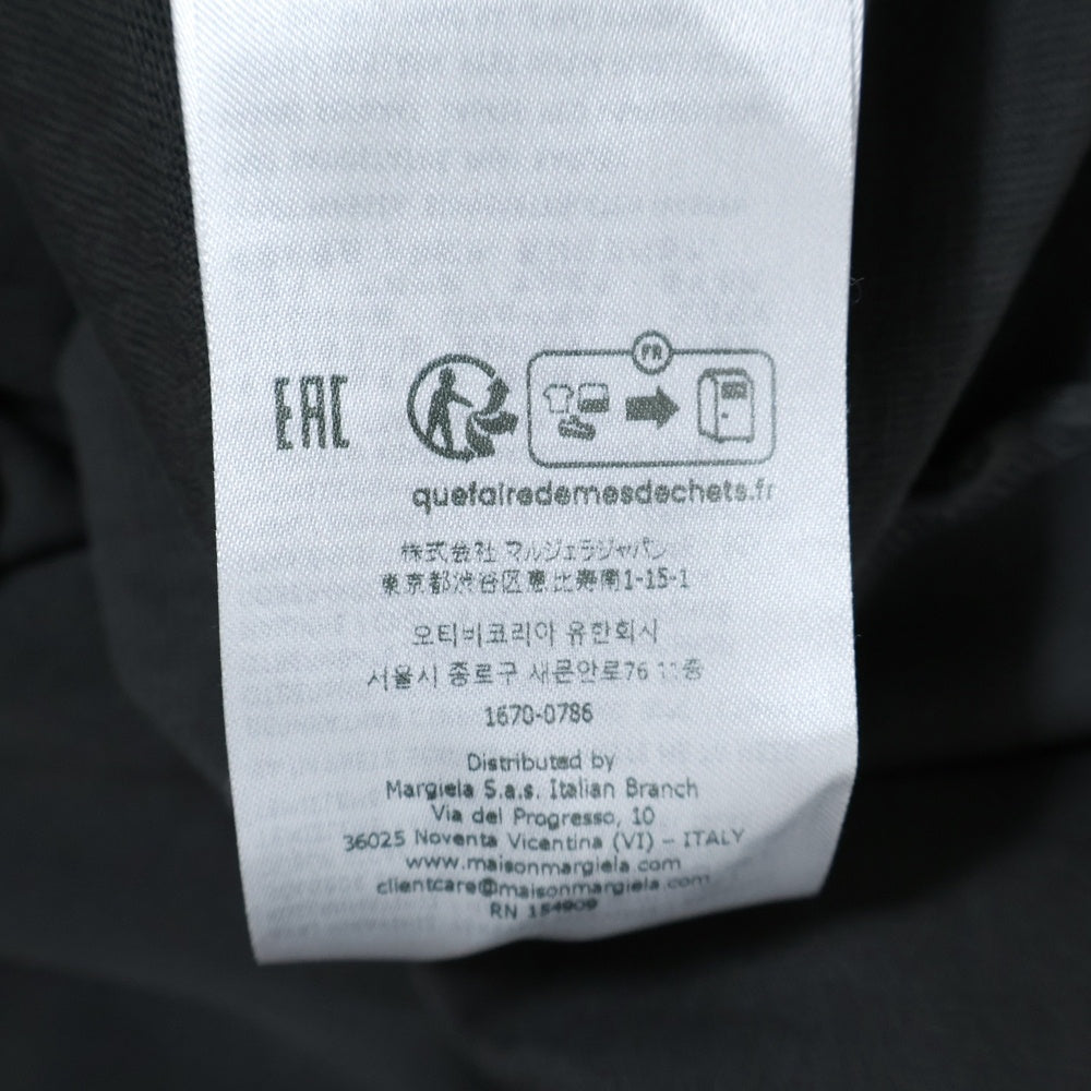 Maison Margiela 10(メゾン マルジェラ) 25SS ANTHRACITE POLO SHIRT MMサイドロゴプリント 長袖ポロシャツ グレー S51GL0056 M20096