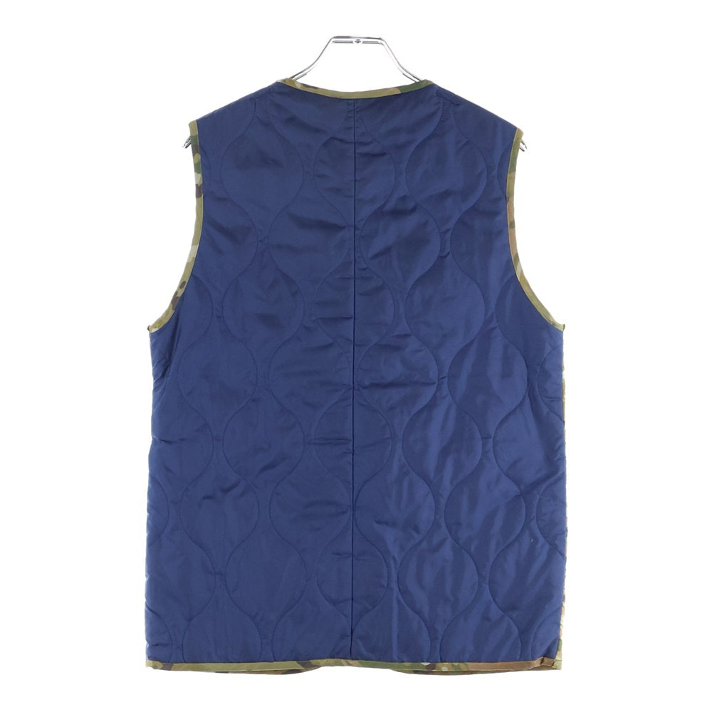 SOPHNET.(ソフネット) 3B Quilting Vest 3ボタンキルティングベスト 中綿ベスト SOPH-134034 カモ/ネイビー