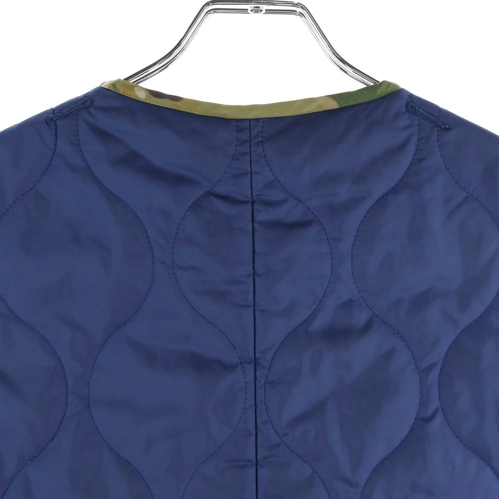 SOPHNET.(ソフネット) 3B Quilting Vest 3ボタンキルティングベスト 中綿ベスト SOPH-134034 カモ/ネイビー