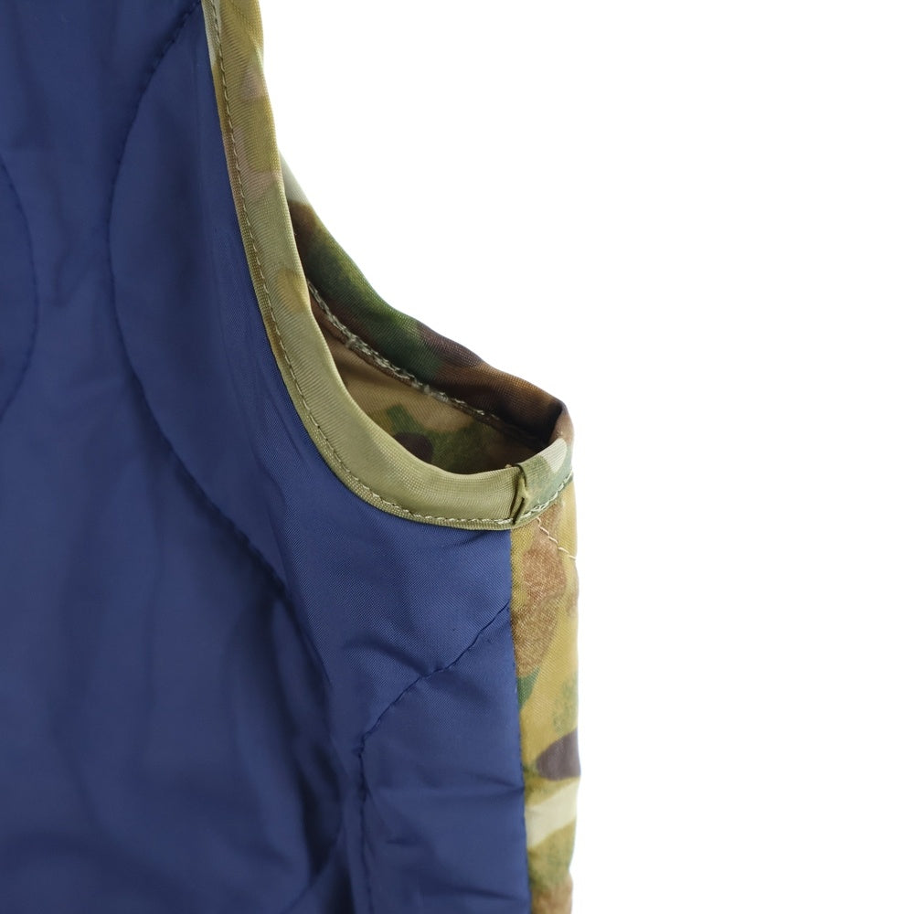 SOPHNET.(ソフネット) 3B Quilting Vest 3ボタンキルティングベスト 中綿ベスト SOPH-134034 カモ/ネイビー