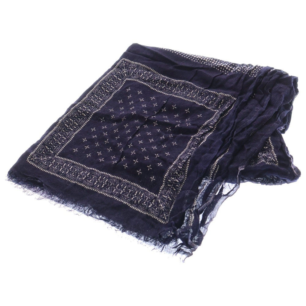 SOPHNET.(ソフネット) Paisley Bandana Rayon Stole ペイズリーバンダナレーヨンストール ネイビー
