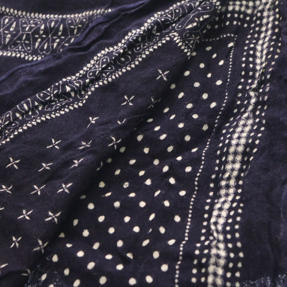 SOPHNET.(ソフネット) Paisley Bandana Rayon Stole ペイズリーバンダナレーヨンストール ネイビー