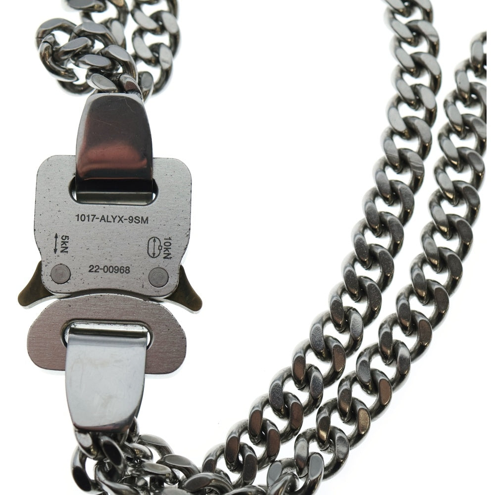 1017 ALYX 9SM(アリクス) バックルデザイン チェーン ネックレス シルバー