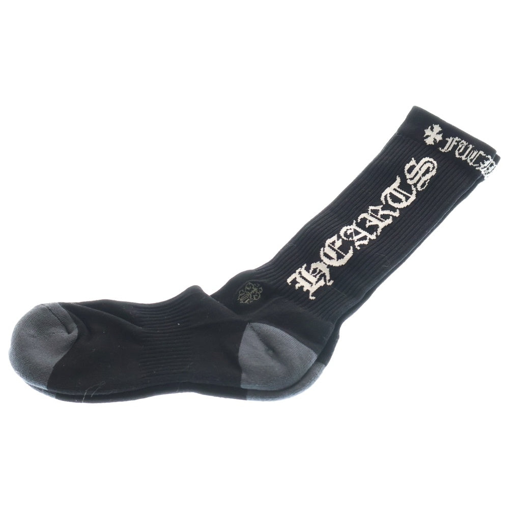 CHROME HEARTS(クロムハーツ) FUCK YOU SOCKS ヴァインダガー刺繍 ソックス 靴下 ブラック