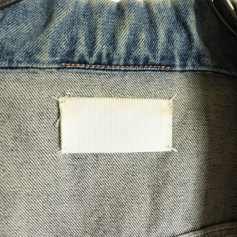 Martin Margiela(マルタンマルジェラ) ここのえ期 ノースリーブ デニム ジャケット アーティザナル ベスト インディゴ 231K05489405