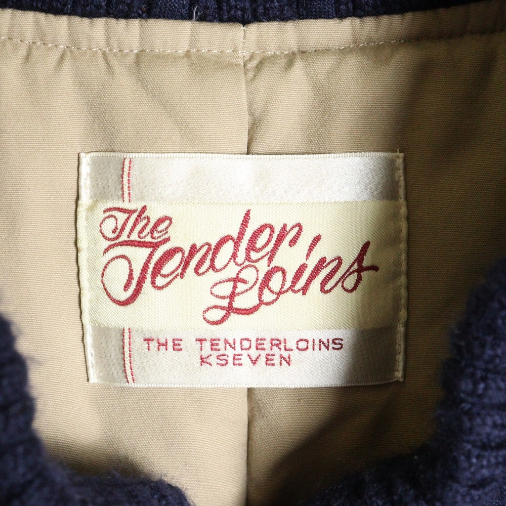 TENDERLOIN(テンダーロイン) スナップボタン キルティング ダウンジャケット ネイビー