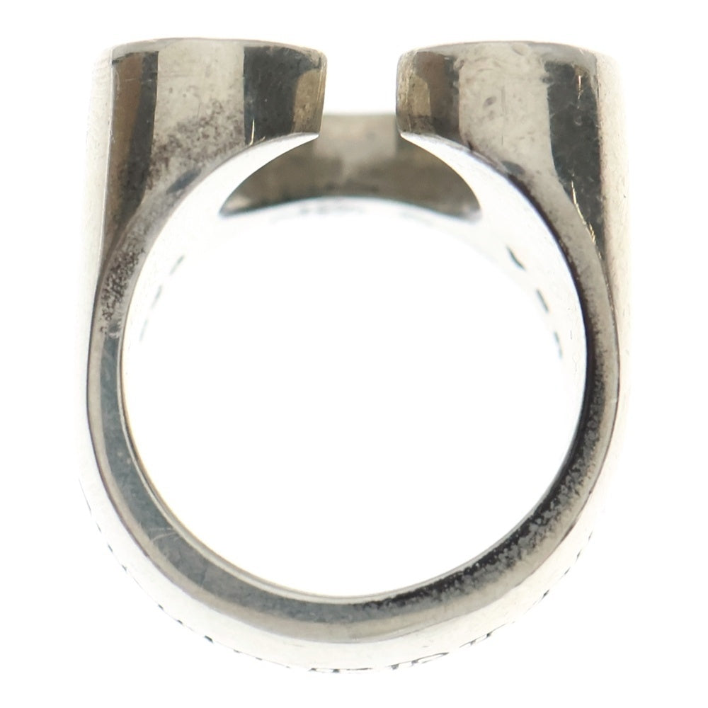 TENDERLOIN(テンダーロイン) ダイヤ入り ホースシューリング 指輪 シルバー 16号