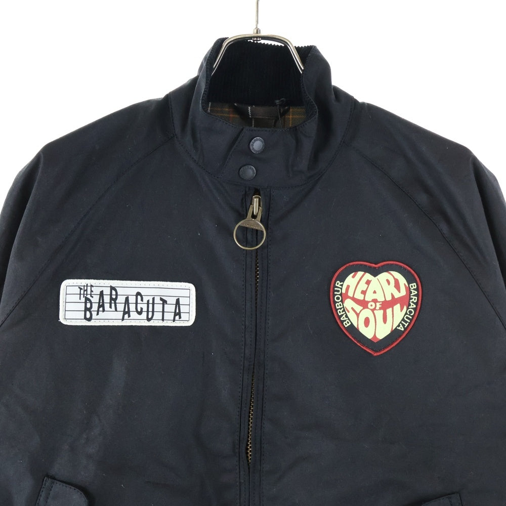 Barbour(バブアー) 25AW × BARACUTA Badged Porton バラクータ ワックス ジップアップジャケット ブラック 252MWX2519
