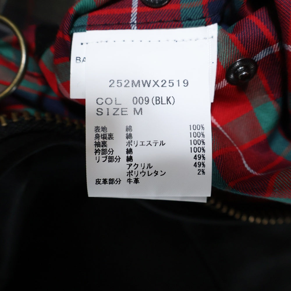 Barbour(バブアー) 25AW × BARACUTA Badged Porton バラクータ ワックス ジップアップジャケット ブラック 252MWX2519