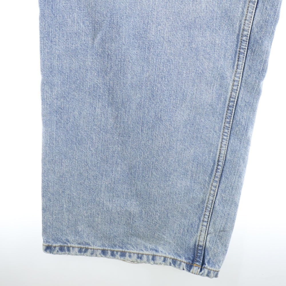 BALENCIAGA(バレンシアガ) デストロイ加工 バギーデニムパンツ ワイドパンツ インディゴ 745213 TRW55