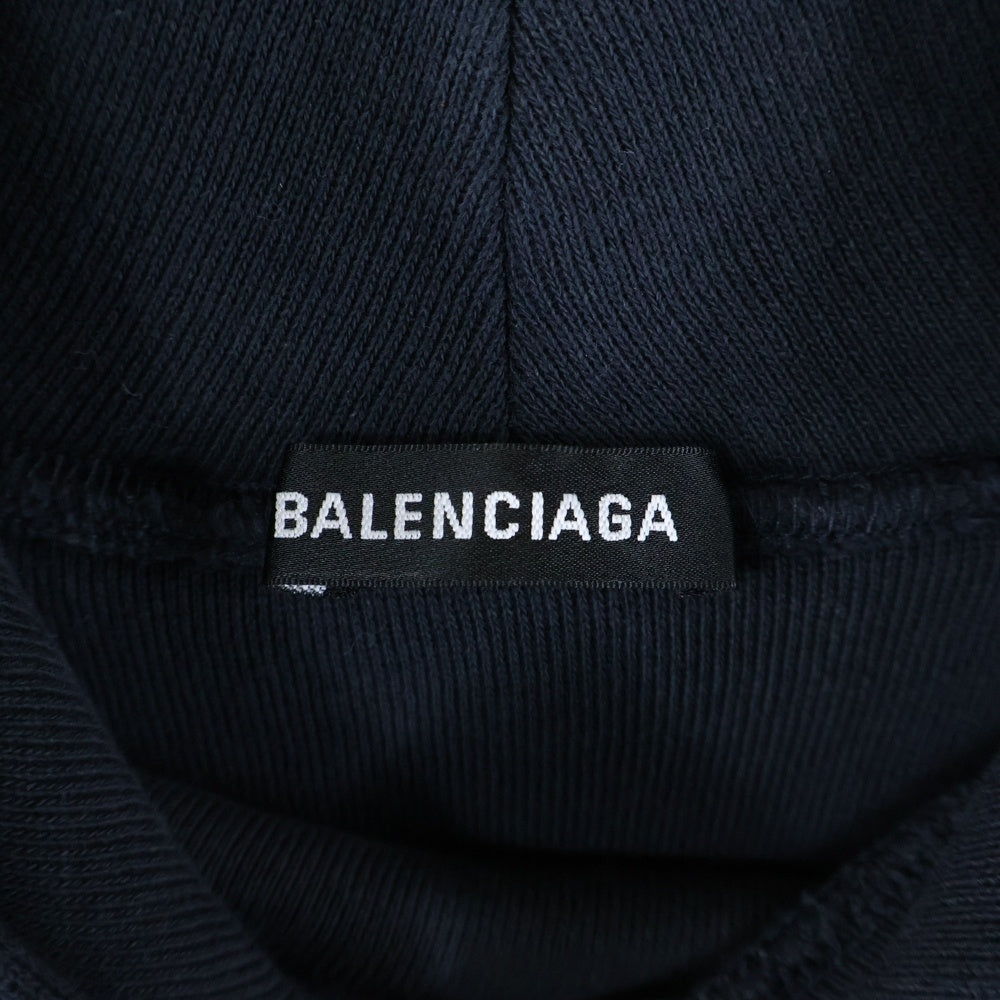 BALENCIAGA(バレンシアガ) 19AW Speed Hunters Hoodie 541873 TCV37 スピードハンターズ プルオーバースウェットパーカー フーディー ブラック