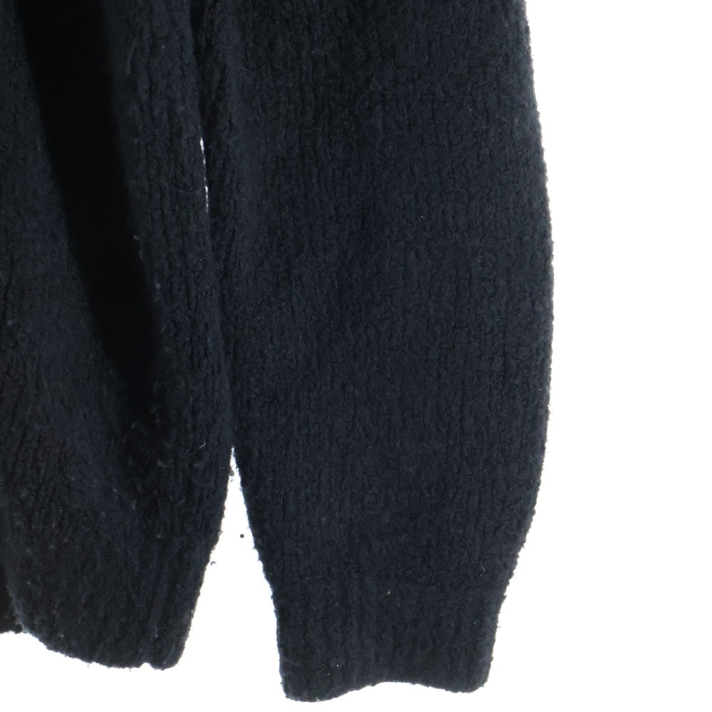 LOUIS VUITTON(ルイヴィトン) 24SS Wool Blend LV Logo Crewneck Knit Sweater ウールブレンドLVロゴクルーネックニットセーター 長袖ニットセーター RM241MQ VSS HQN45W ブラック