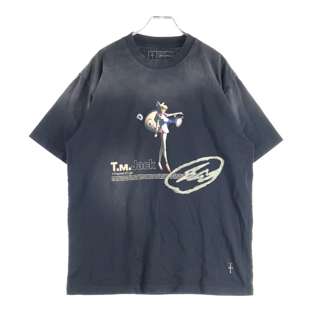 Cactus Jack(カクタスジャック) ×Fragment ×TM/KK フラグメント POP UP 限定 トリプルネーム プリント 半袖 Tシャツ ブラック