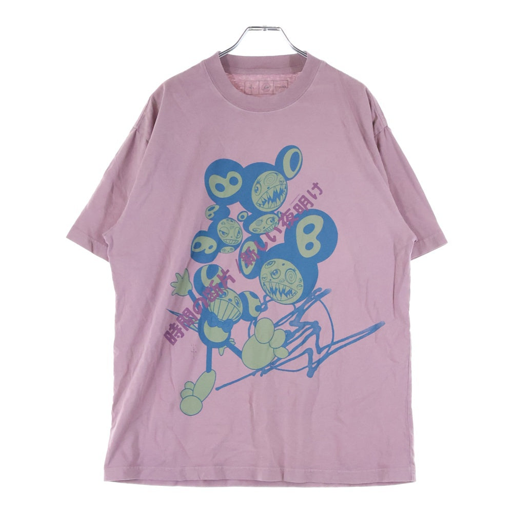 Cactus Jack(カクタスジャック) ×Fragment ×TM/KK フラグメント POP UP限定 トリプルネーム キャラクタープリント 半袖 Tシャツ パープル