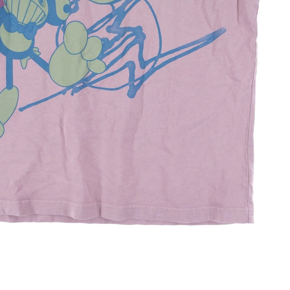 Cactus Jack(カクタスジャック) ×Fragment ×TM/KK フラグメント POP UP限定 トリプルネーム キャラクタープリント 半袖 Tシャツ パープル