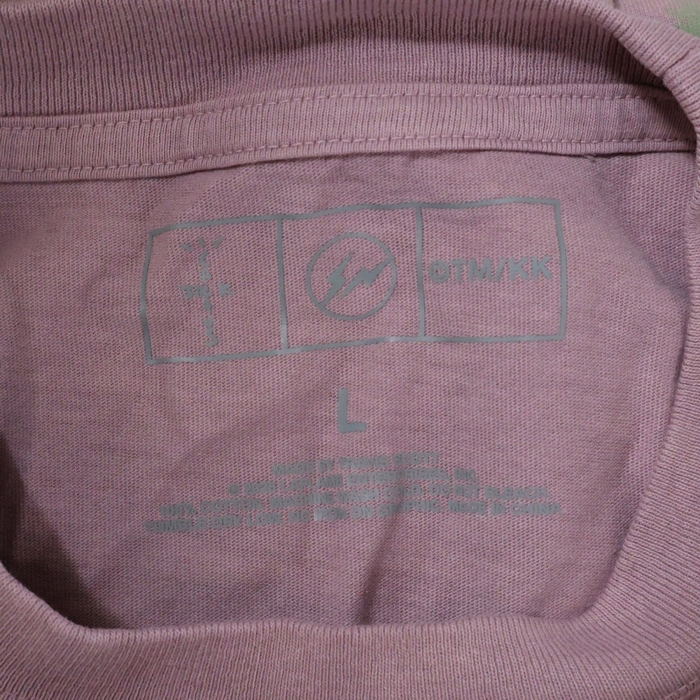 Cactus Jack(カクタスジャック) ×Fragment ×TM/KK フラグメント POP UP限定 トリプルネーム キャラクタープリント 半袖 Tシャツ パープル