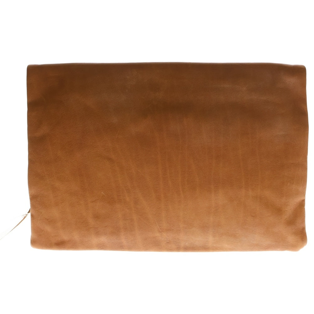 BUTTERO(ブッテロ) Leather Clutch Bag レザークラッチバッグ セカンドバッグ ブラウン