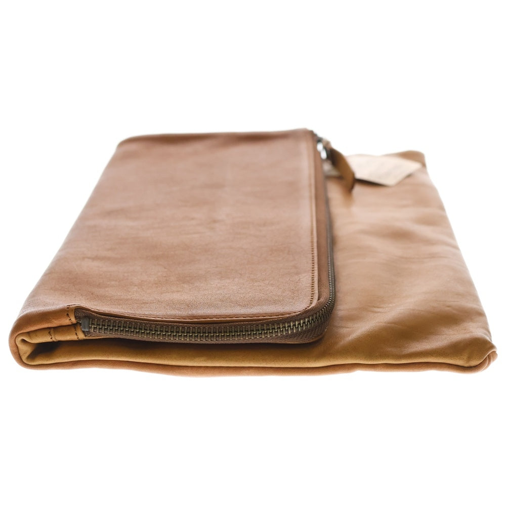 BUTTERO(ブッテロ) Leather Clutch Bag レザークラッチバッグ セカンドバッグ ブラウン