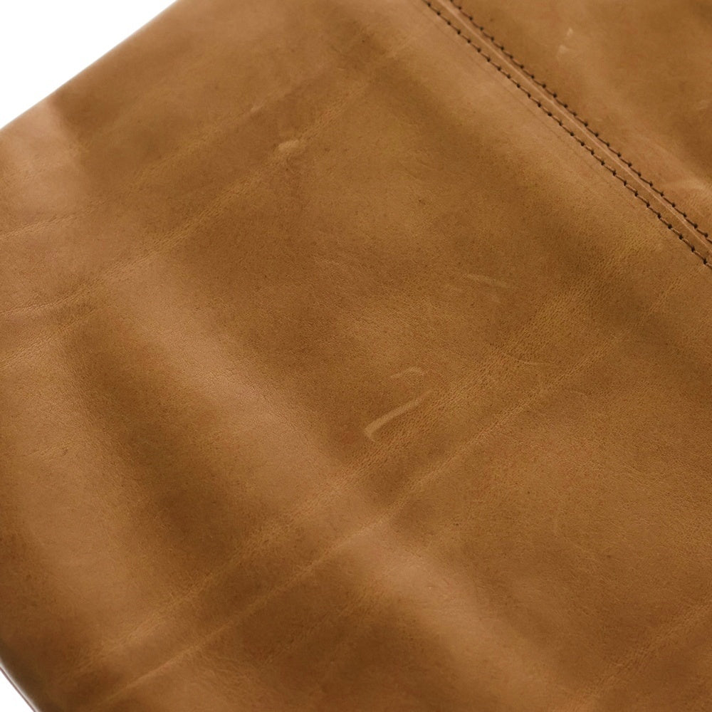 BUTTERO(ブッテロ) Leather Clutch Bag レザークラッチバッグ セカンドバッグ ブラウン