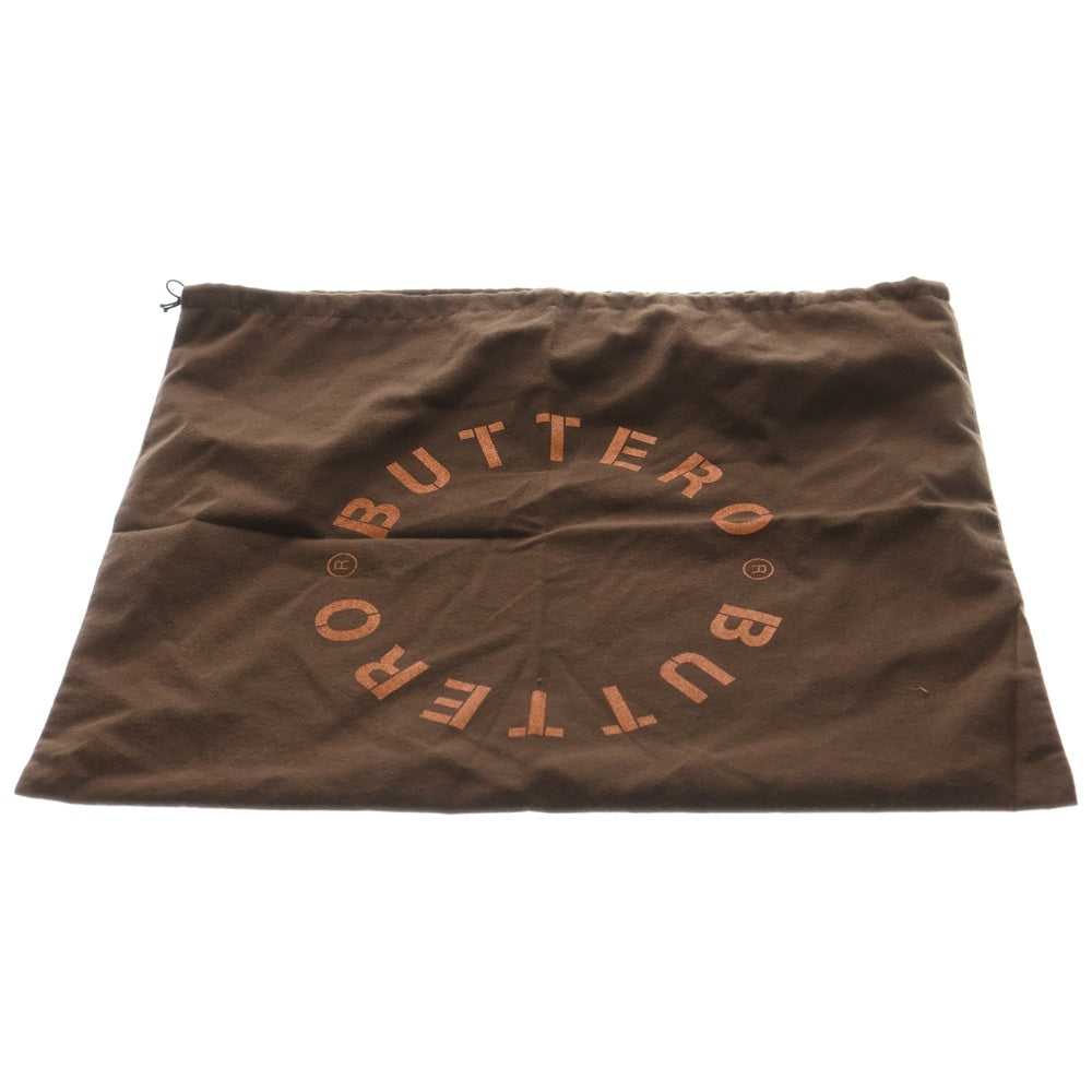 BUTTERO(ブッテロ) Leather Clutch Bag レザークラッチバッグ セカンドバッグ ブラウン