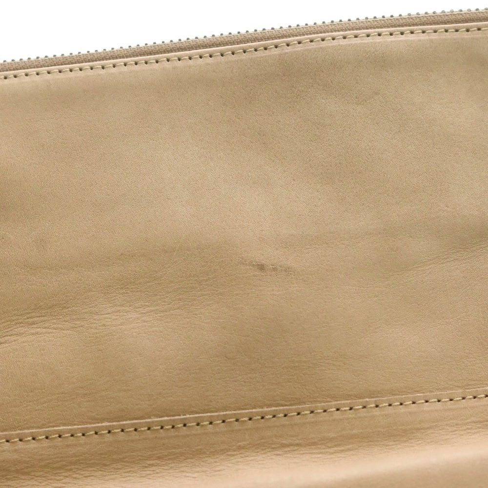 BUTTERO(ブッテロ) Leather Clutch Bag レザークラッチバッグ セカンドバッグ ベージュ