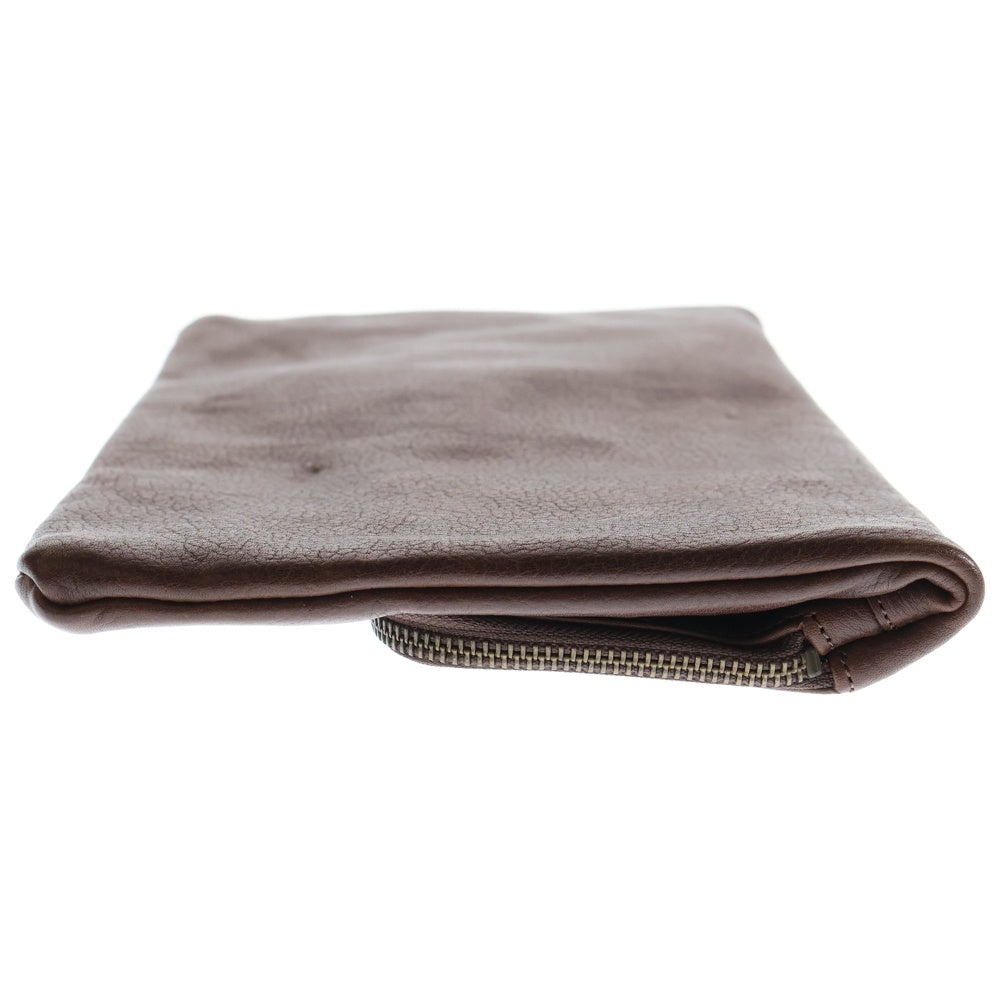 BUTTERO(ブッテロ) Leather Clutch Bag レザークラッチバッグ セカンドバッグ ブラウン